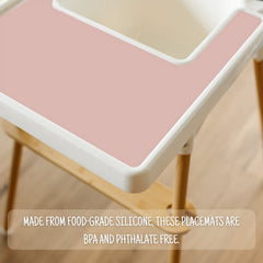 Mintlyfe slip-resistant placemat on tray keeps bowls steady.