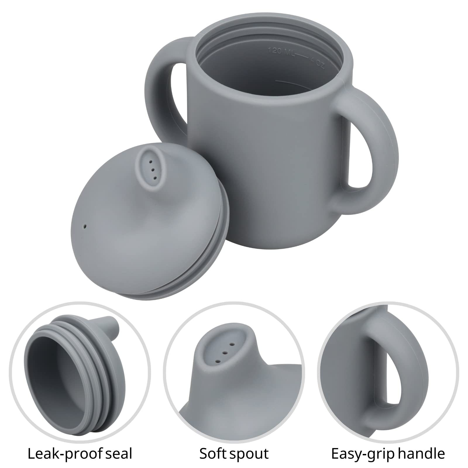 Mintlyfe two-handle baby cup for stable grip and learning