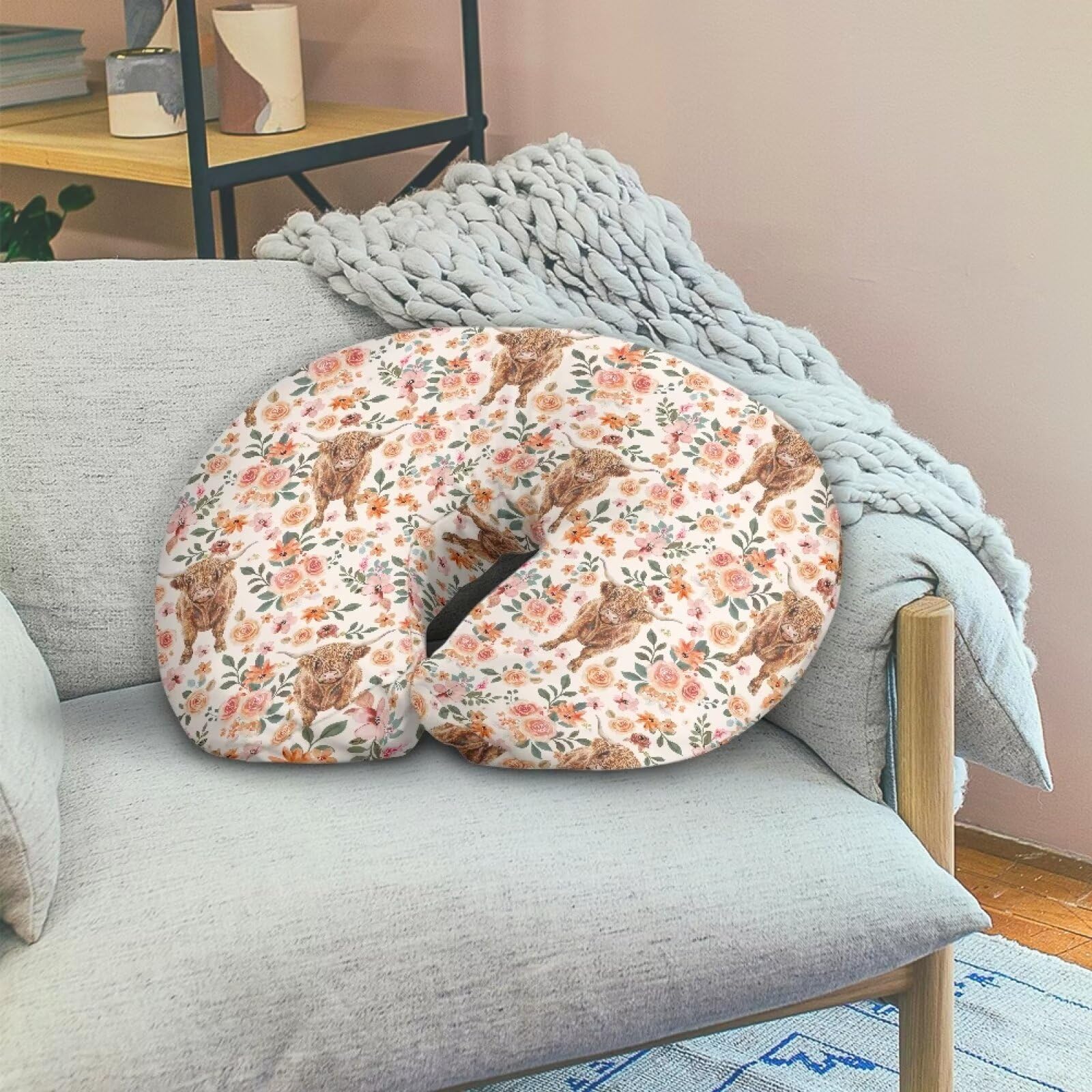 Mintulipy nursing pillow cover makes a thoughtful baby shower gift.