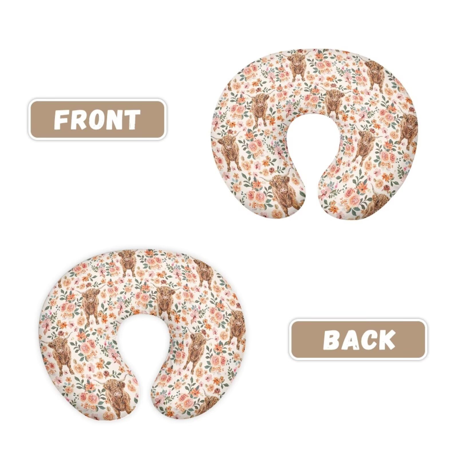 Mintulipy nursing pillow cover with hidden zipper for baby's skin safety.