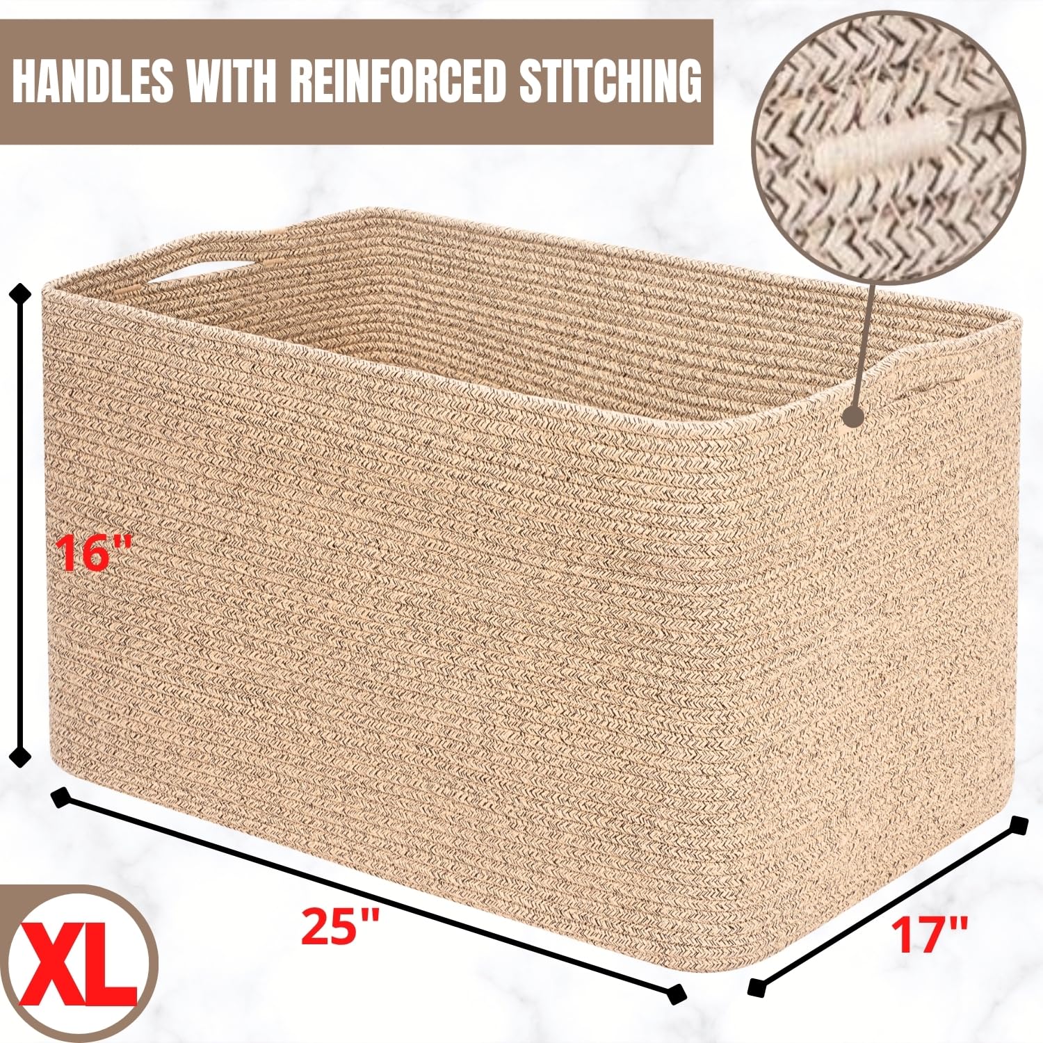 MINTWOOD 112L basket blends with bedroom decor while hiding everyday clutter.