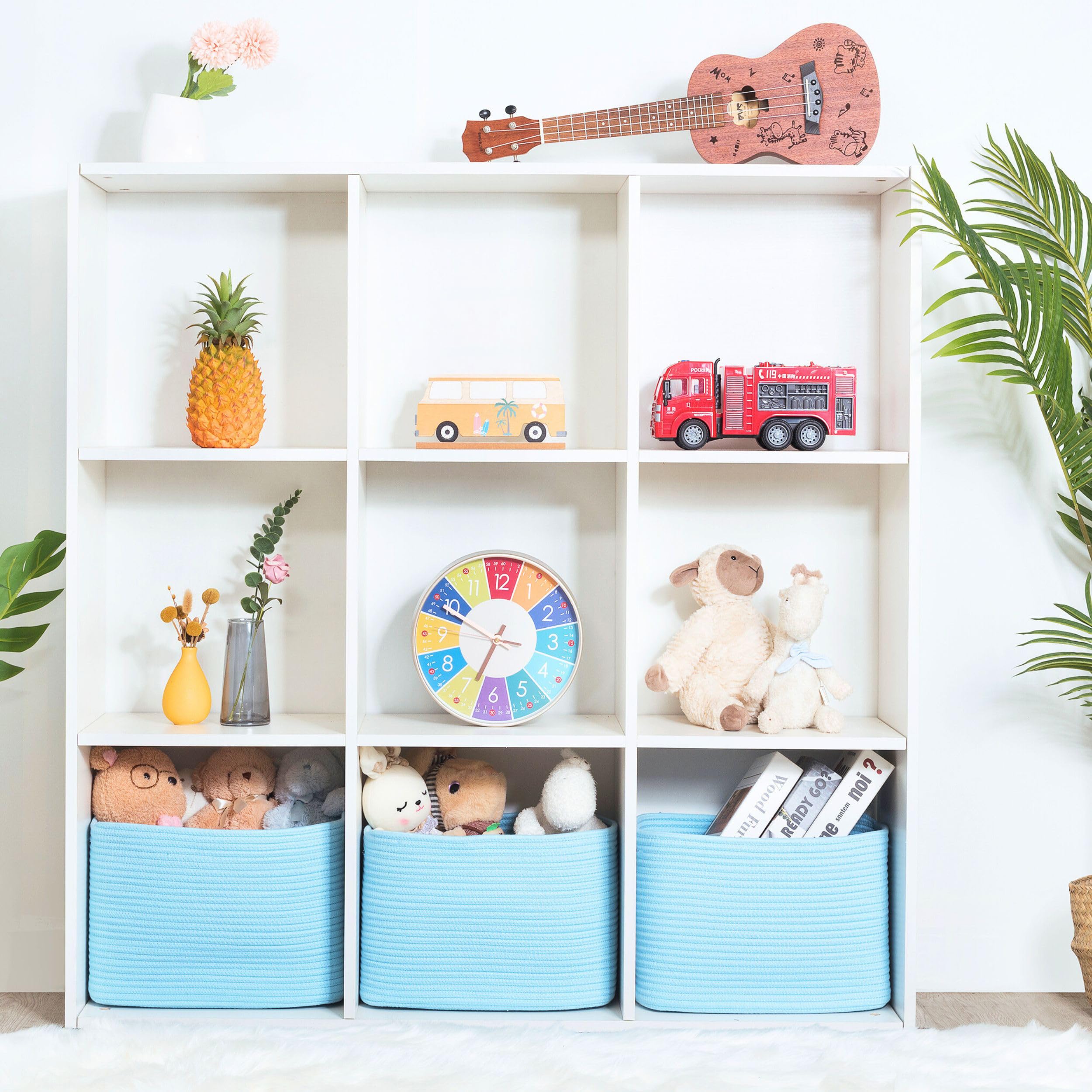 Mintwood Design baskets with slit handles for easy access