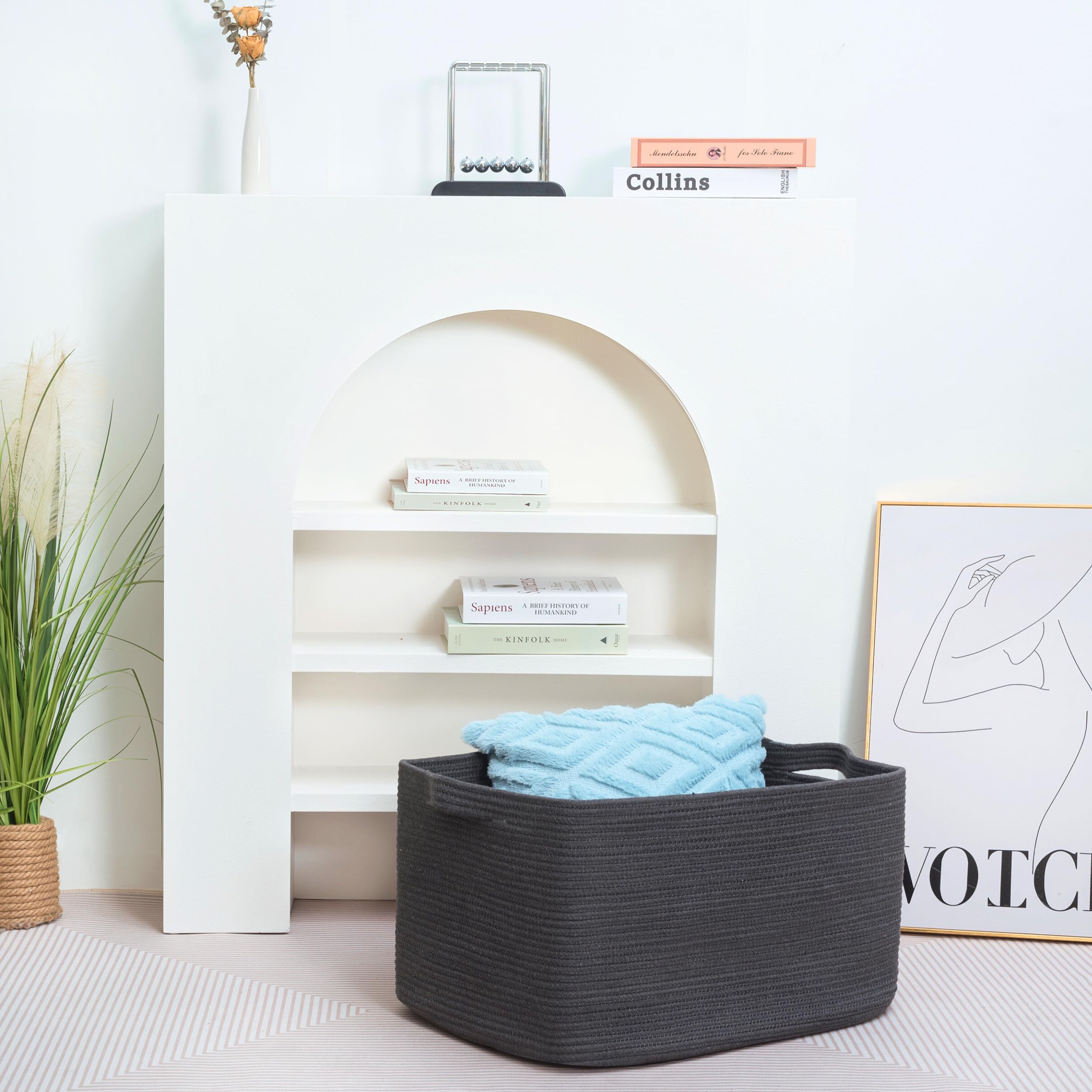 MINTWOOD Design playroom storage solution with neutral decor.