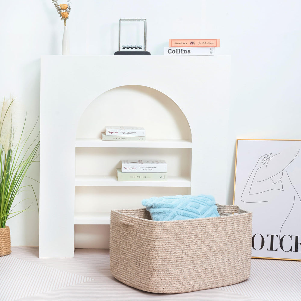 MINTWOOD Design dog toy storage bin keeps toys within reach