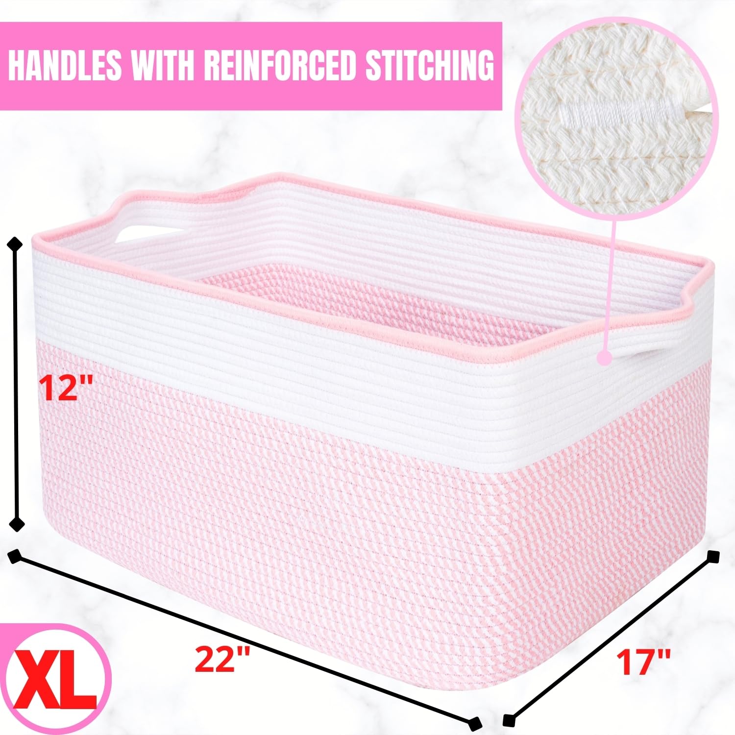 MINTWOOD Design large basket folds for easy storage and travel.