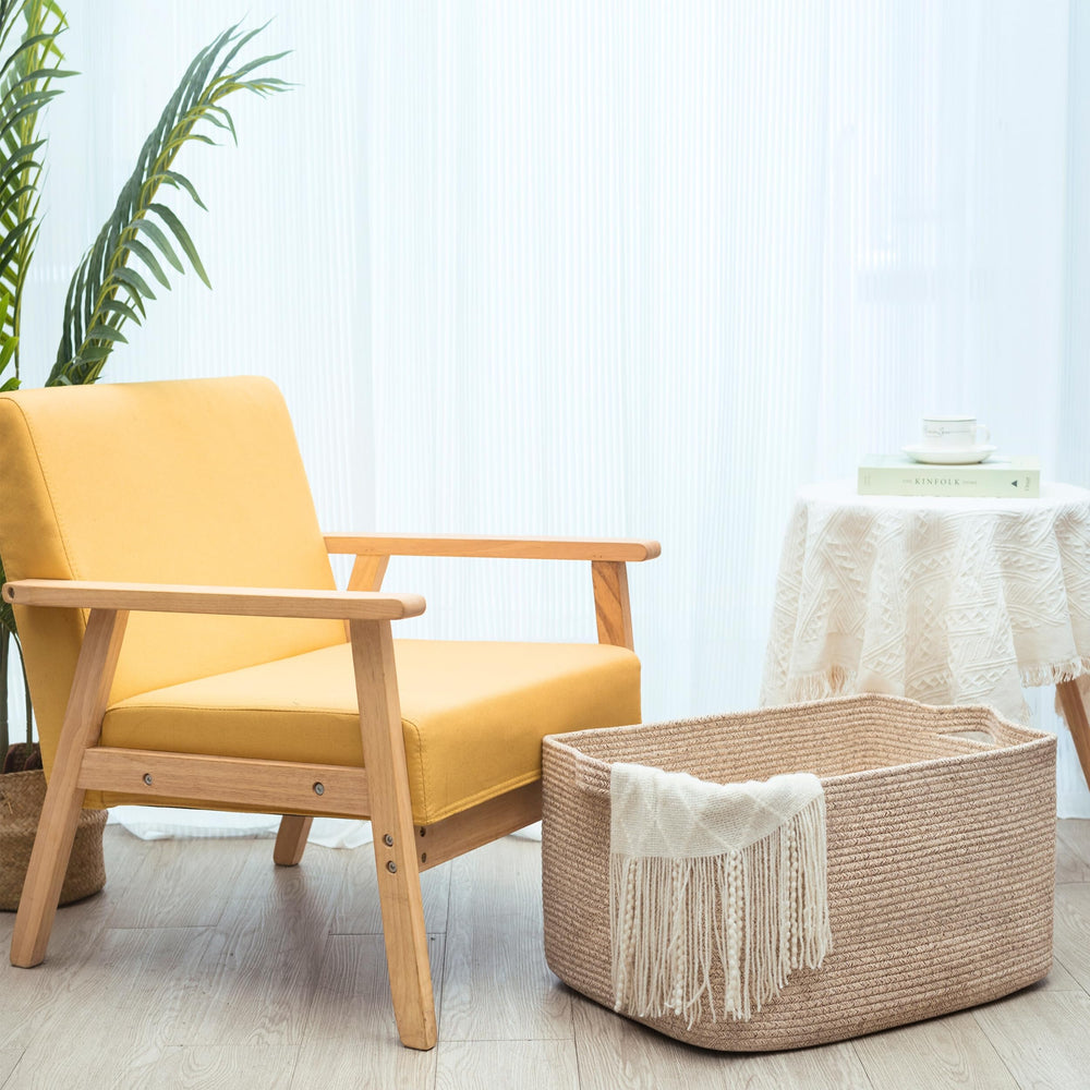 MINTWOOD Design living room decor basket blends with neutral spaces