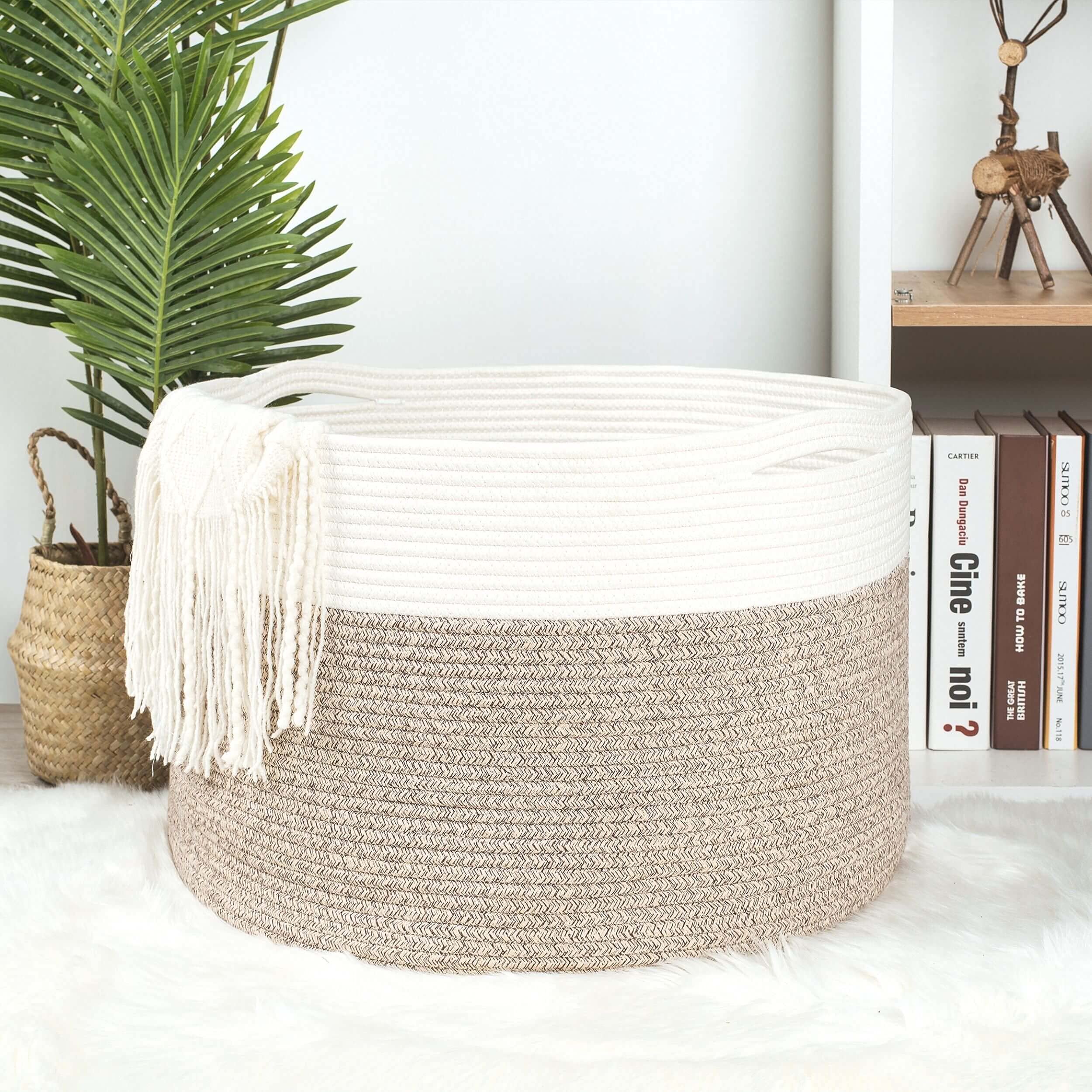 MINTWOOD Design neutral decor basket fits any room.