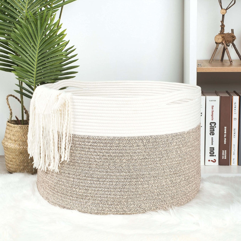 MINTWOOD Design neutral decor basket fits any room.
