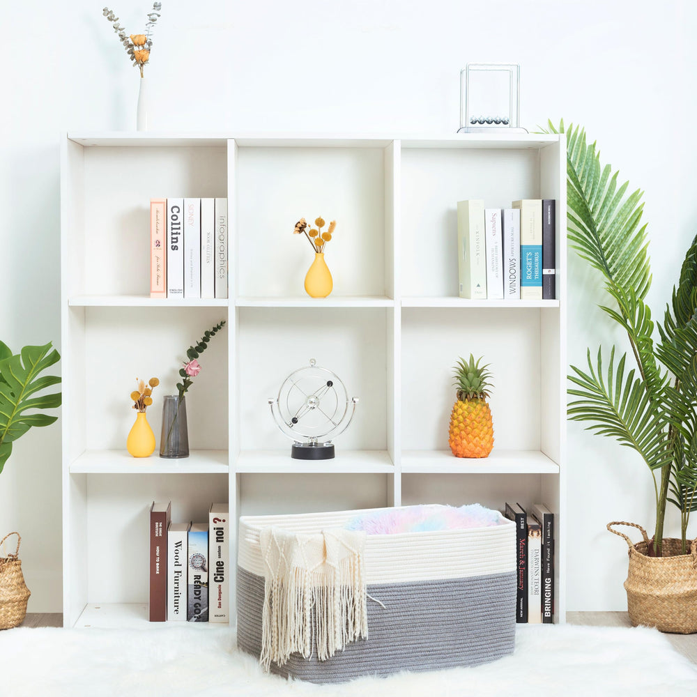 Mintwood Design shoe and toy organizer bin for entryways and playrooms.