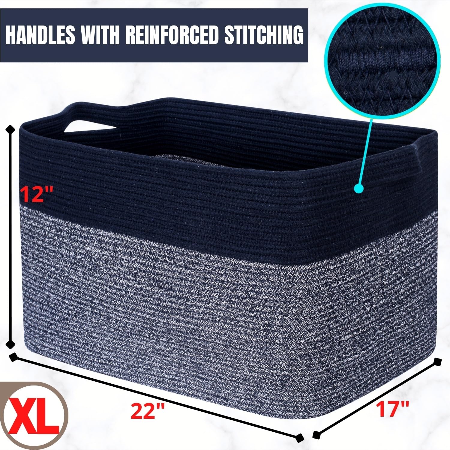Mintwood Design soft-edge rope basket highlights kid-friendly design.