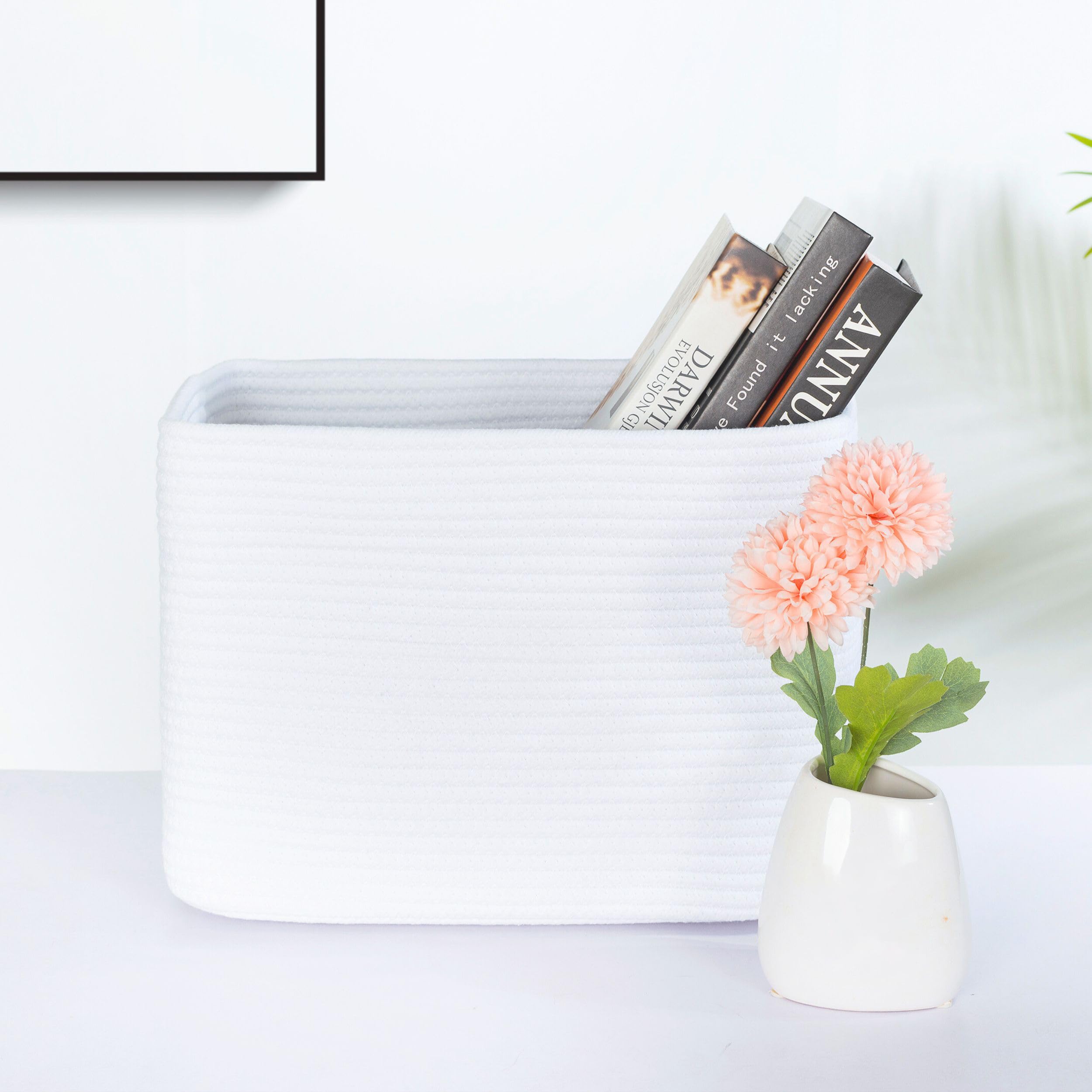 MINTWOOD Design woven storage baskets on display add stylish storage to shelves