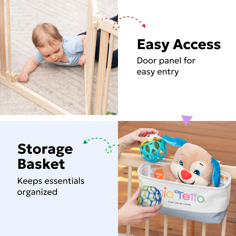MioTetto modern wood playground fits stylish nurseries and living spaces.