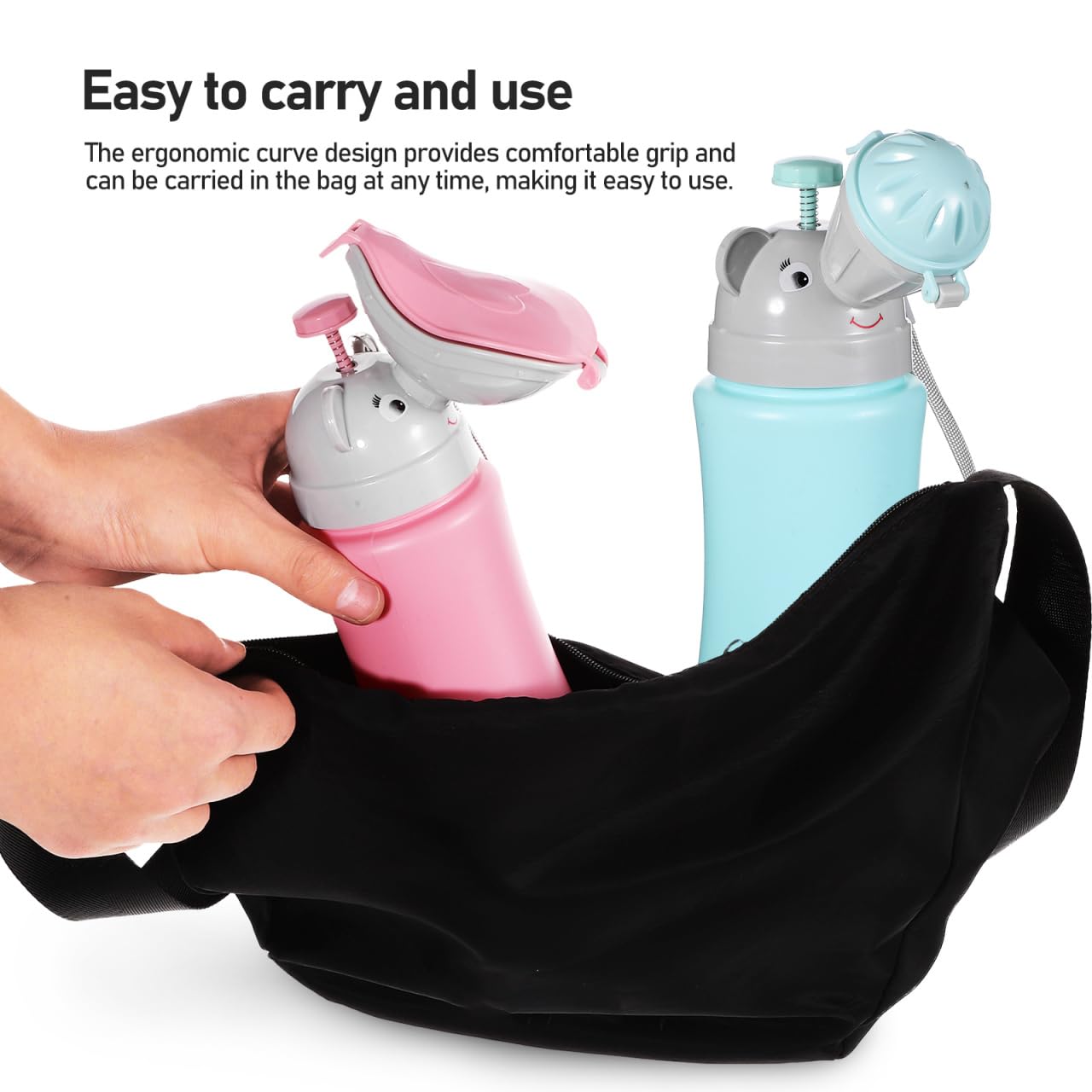 Mipcase ergonomic-urinal-spout design boosts comfort.