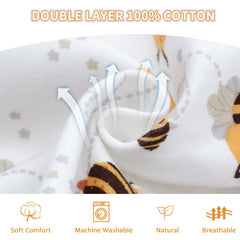 Miracle Baby sleep sack features breathable 100% cotton fabric.