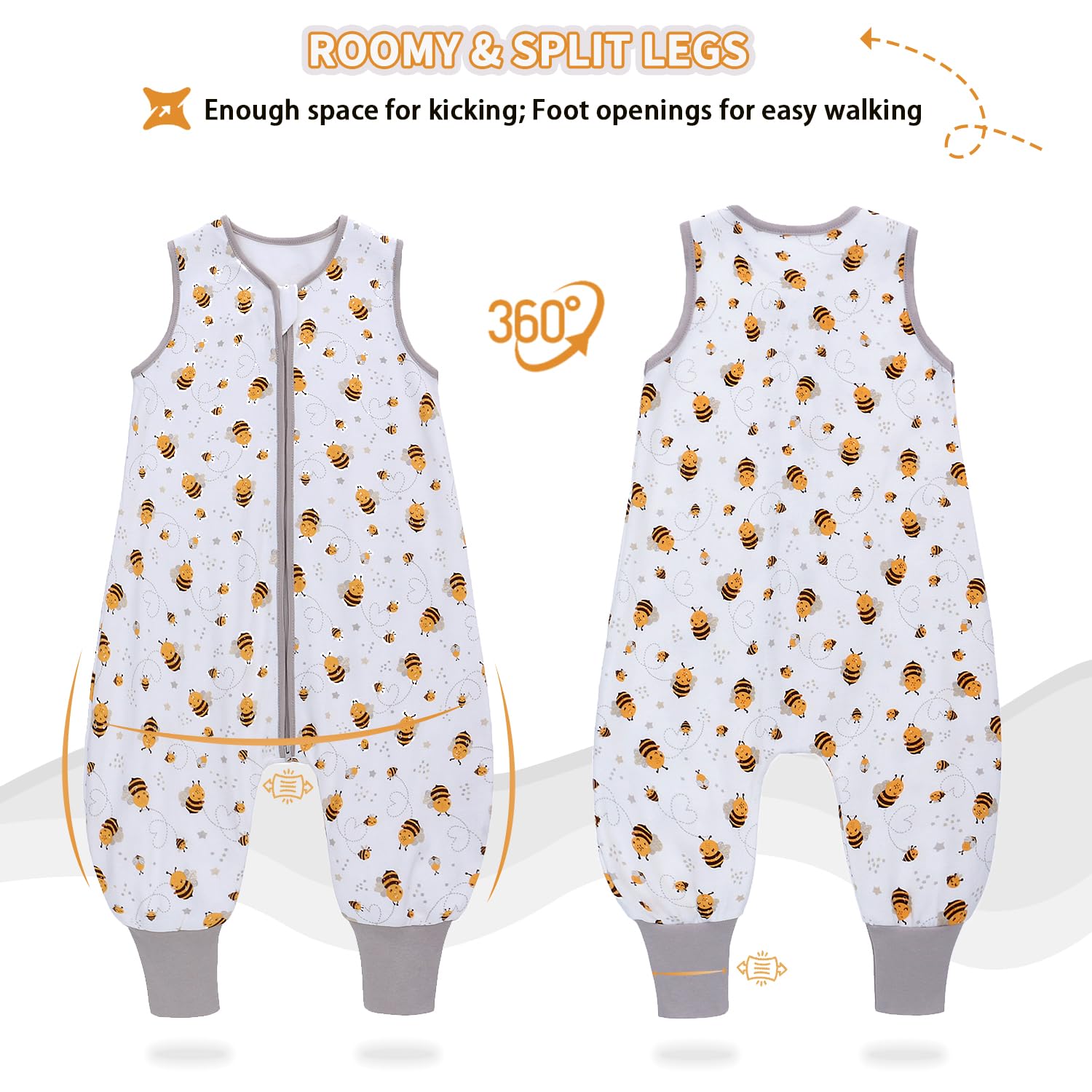 Miracle Baby sleeveless design enables easy dressing and temperature control.