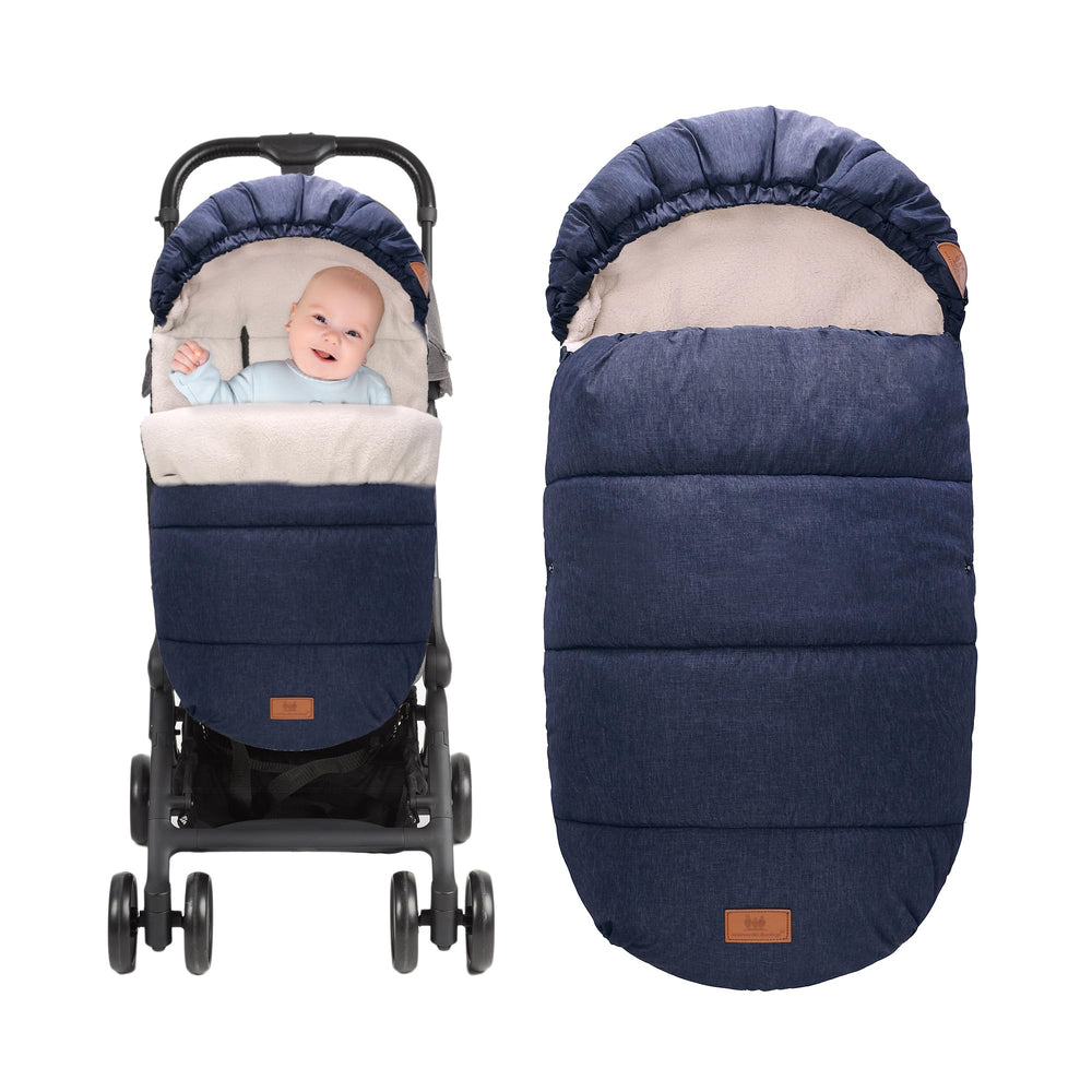 Miracle Baby bunting bag for stroller keeps baby warm on windy outings.
