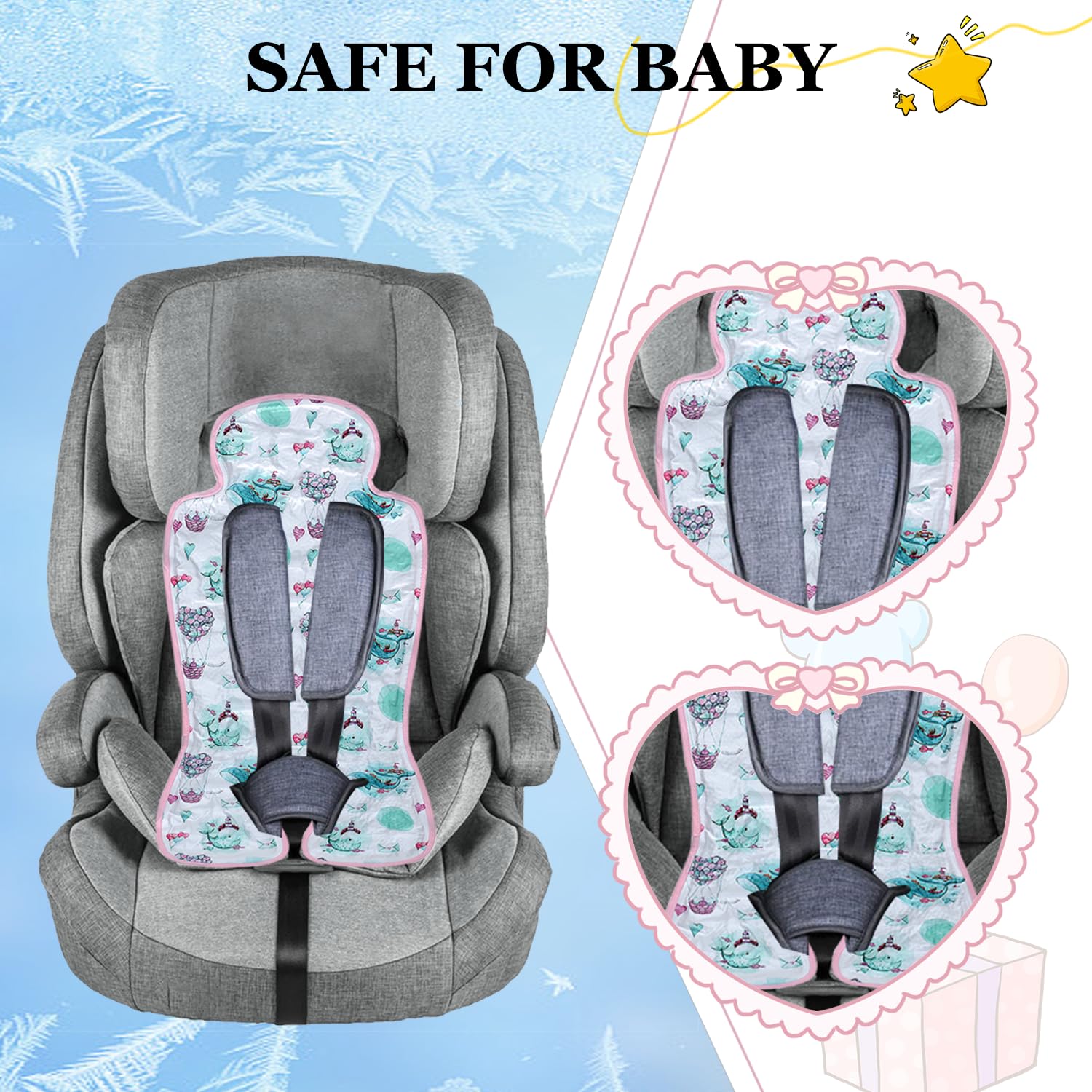 Miracle Baby gel cooling pad is lightweight and foldable for travel.