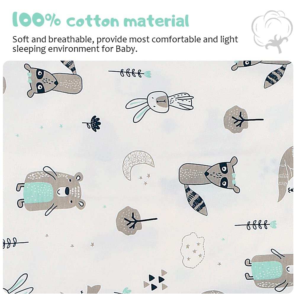 Miracle Baby long sleeve sleep sack blue owl side view highlighting hip-friendly roominess