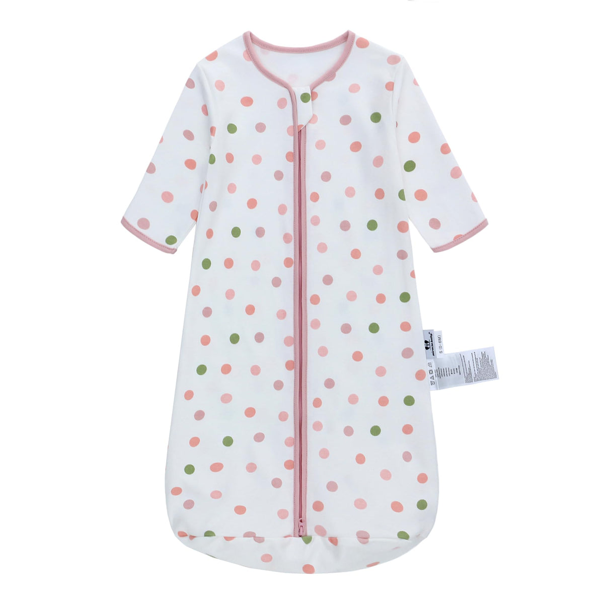 Miracle Baby long sleeve sleep sack dot pattern for cozy baby sleep
