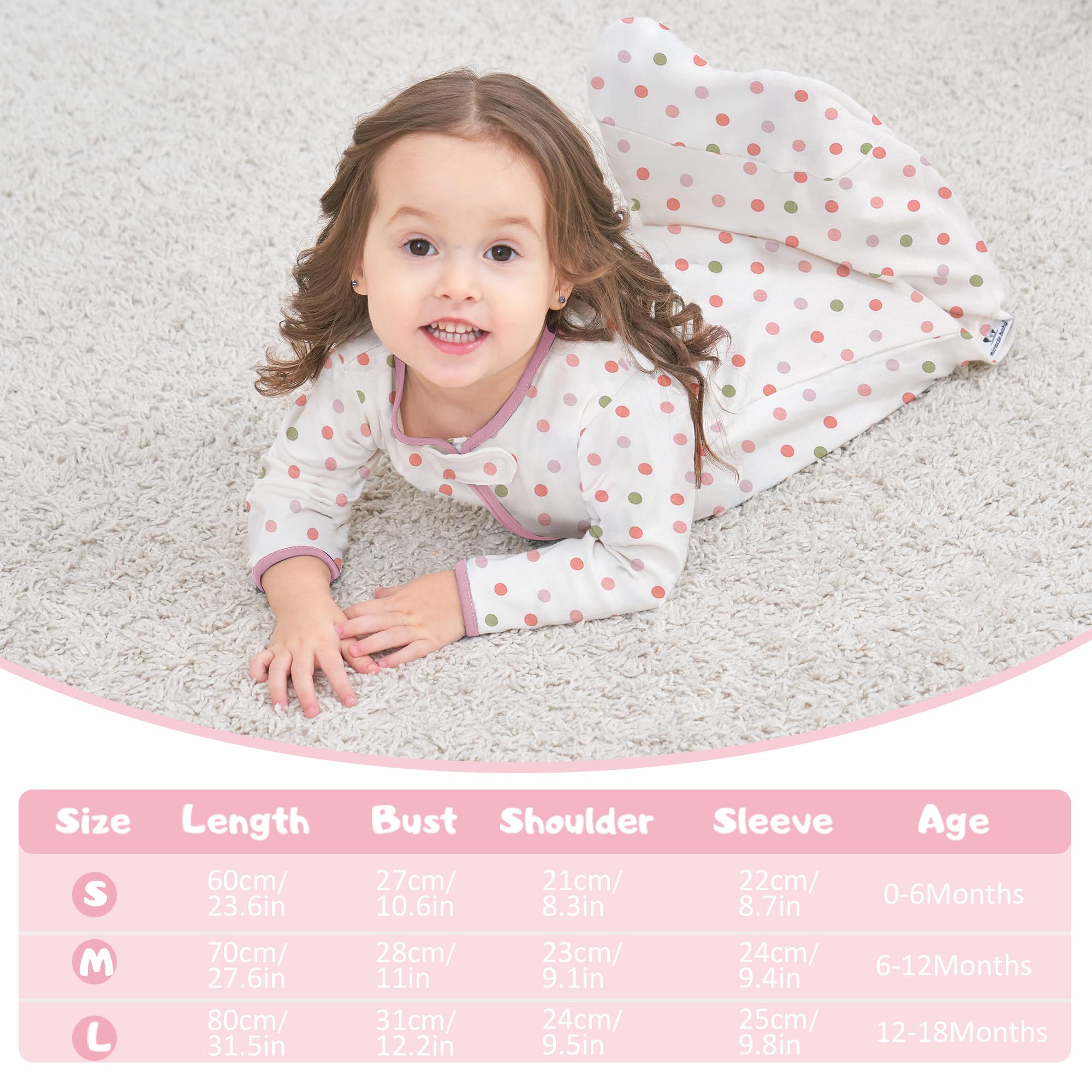 Miracle Baby sleep sack with roomy hem supports kicking and natural hip movement