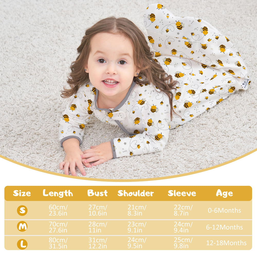 Miracle Baby sleep bag owl pattern back view for cozy sleep