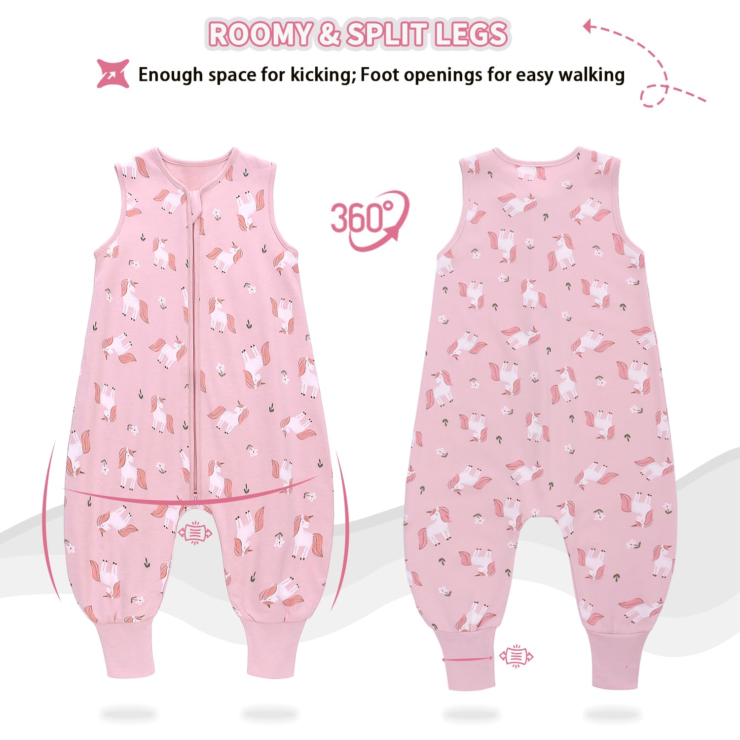 Miracle Baby breathable 100% cotton sleep sack for gentle nights