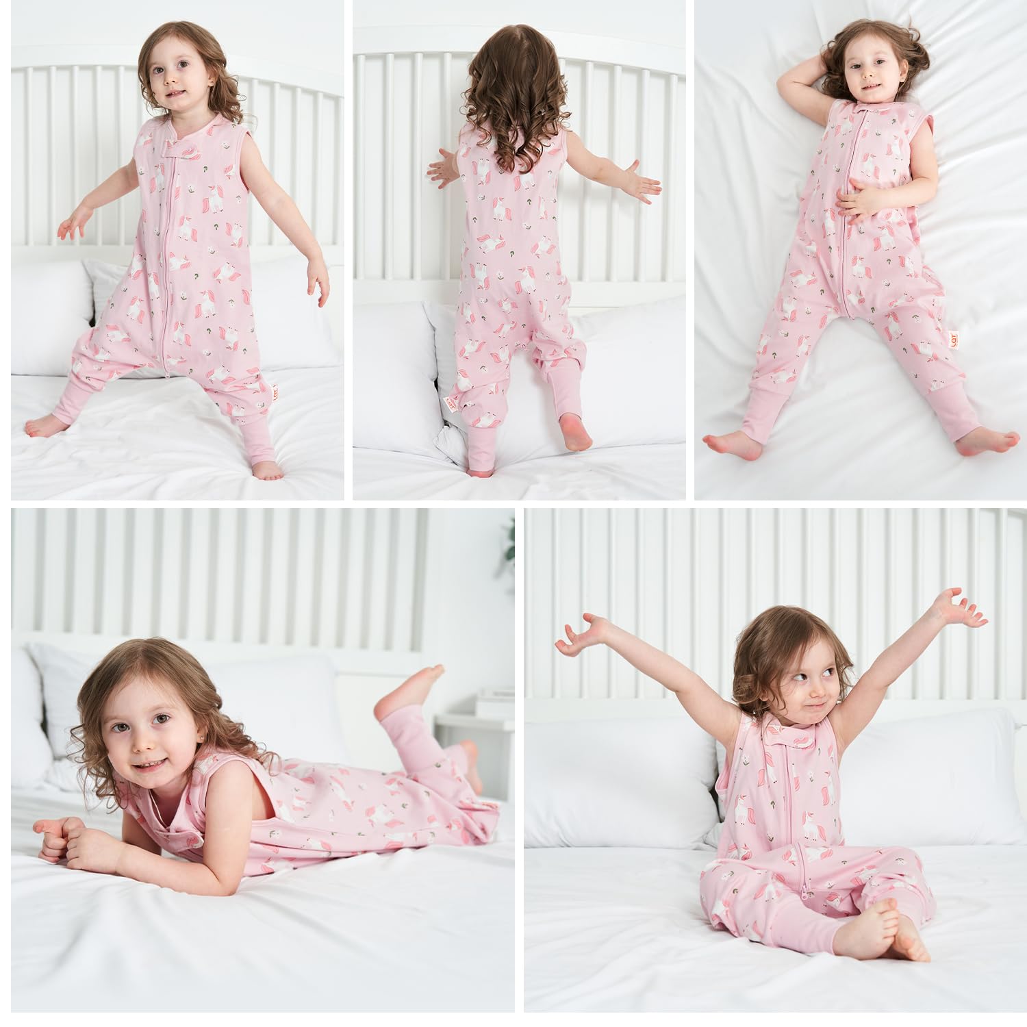 Miracle Baby sleeveless design enables easy dressing before bedtime