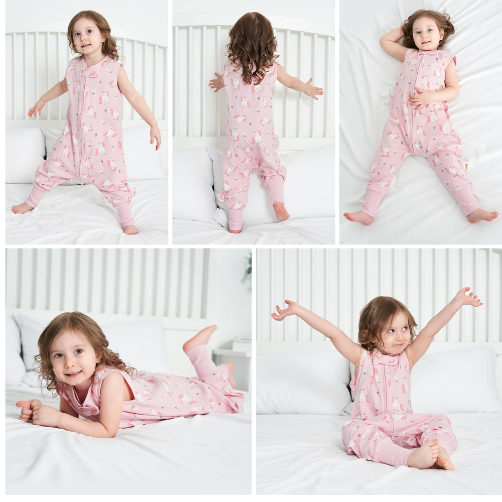 Miracle Baby sleeveless design enables easy dressing before bedtime