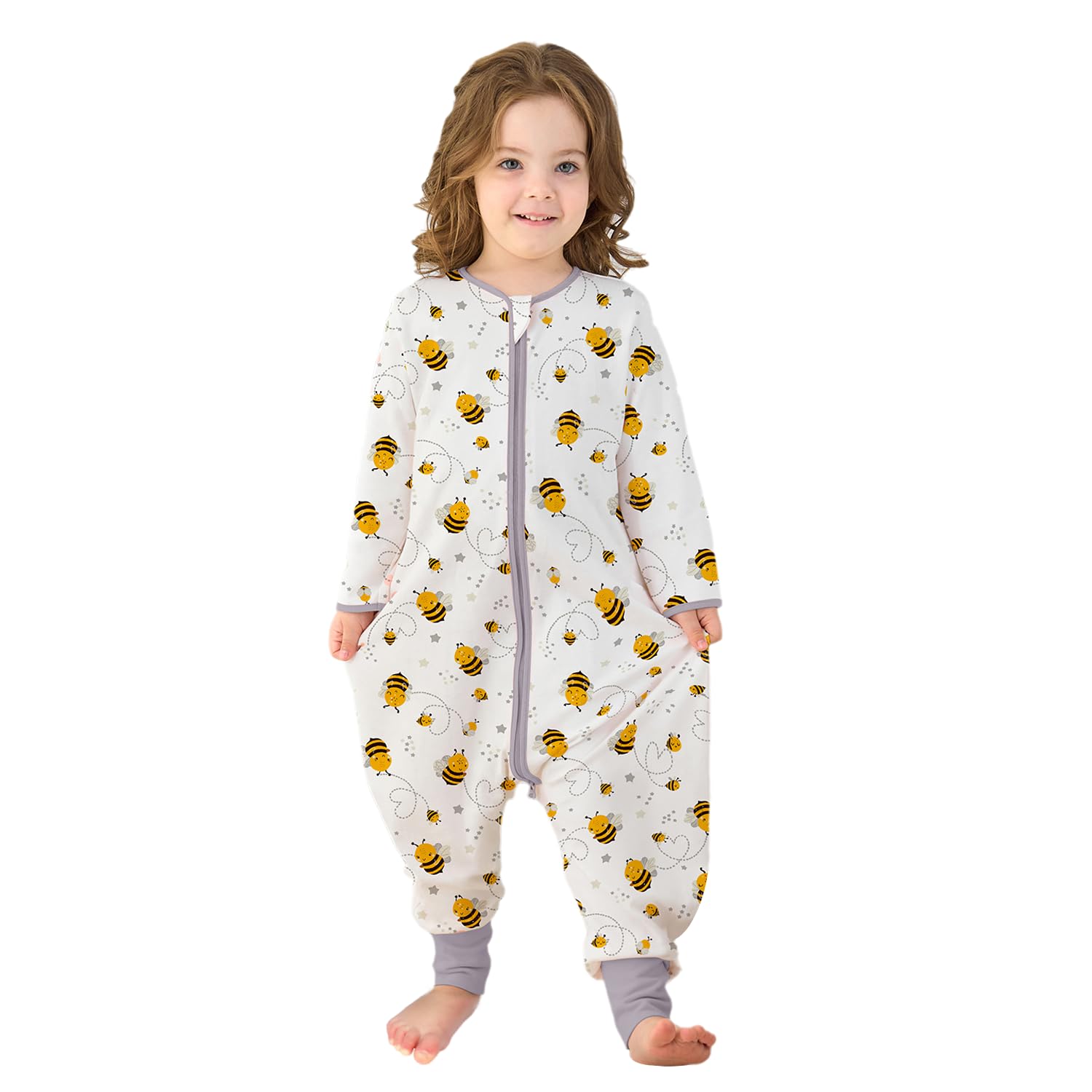 Miracle Baby Sleep Sack with Feet shows leg-area mobility for comfy, natural posture.