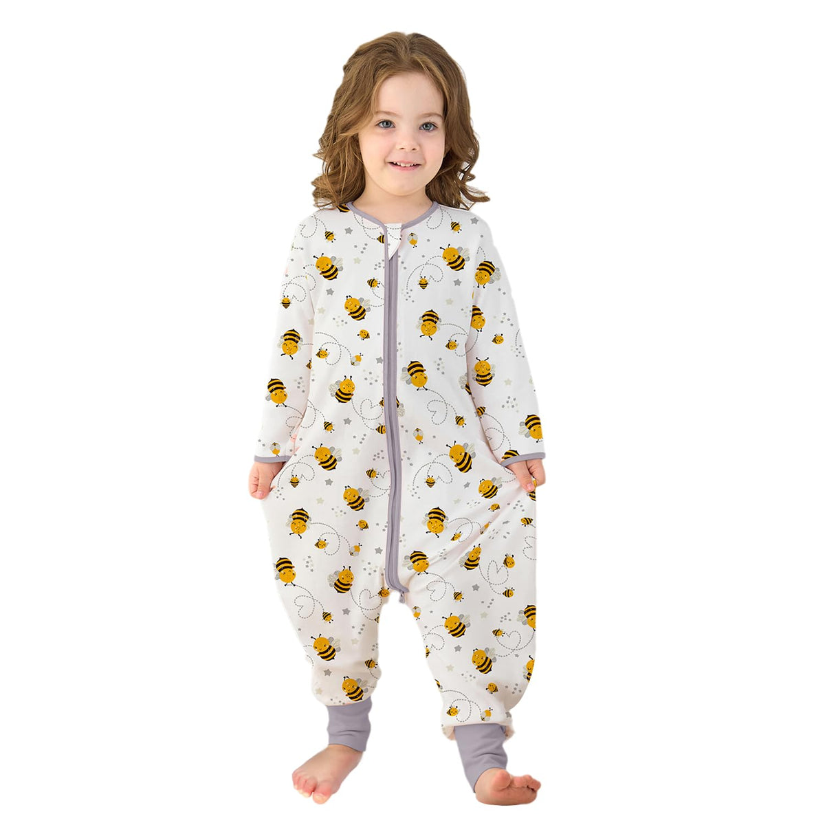 Miracle Baby Sleep Sack with Feet shows leg-area mobility for comfy, natural posture.