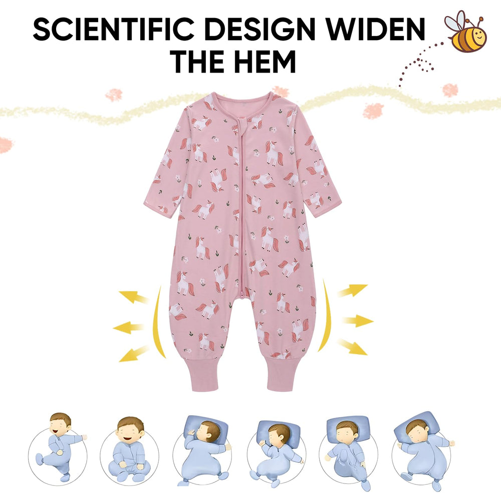 Miracle Baby sleep sack elastic foot closure for secure fit