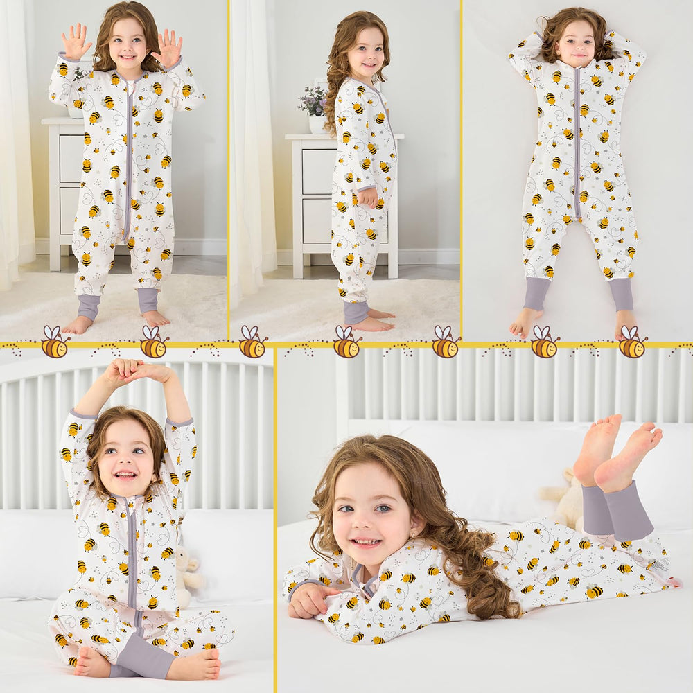 Miracle Baby Sleep Sack with Feet in gender-neutral print suitable for any toddler.