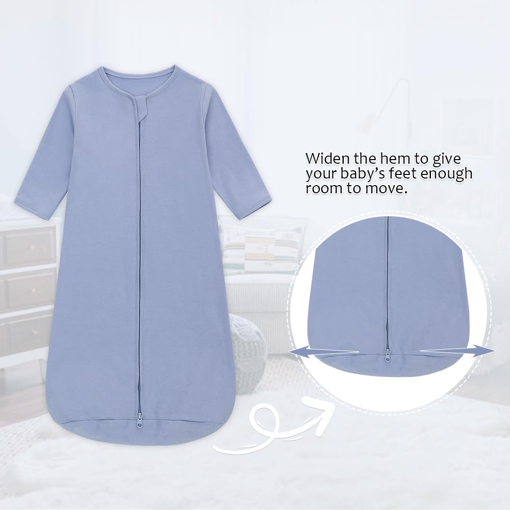 Miracle Baby Sleep Sack hip-friendly design supports natural leg position.