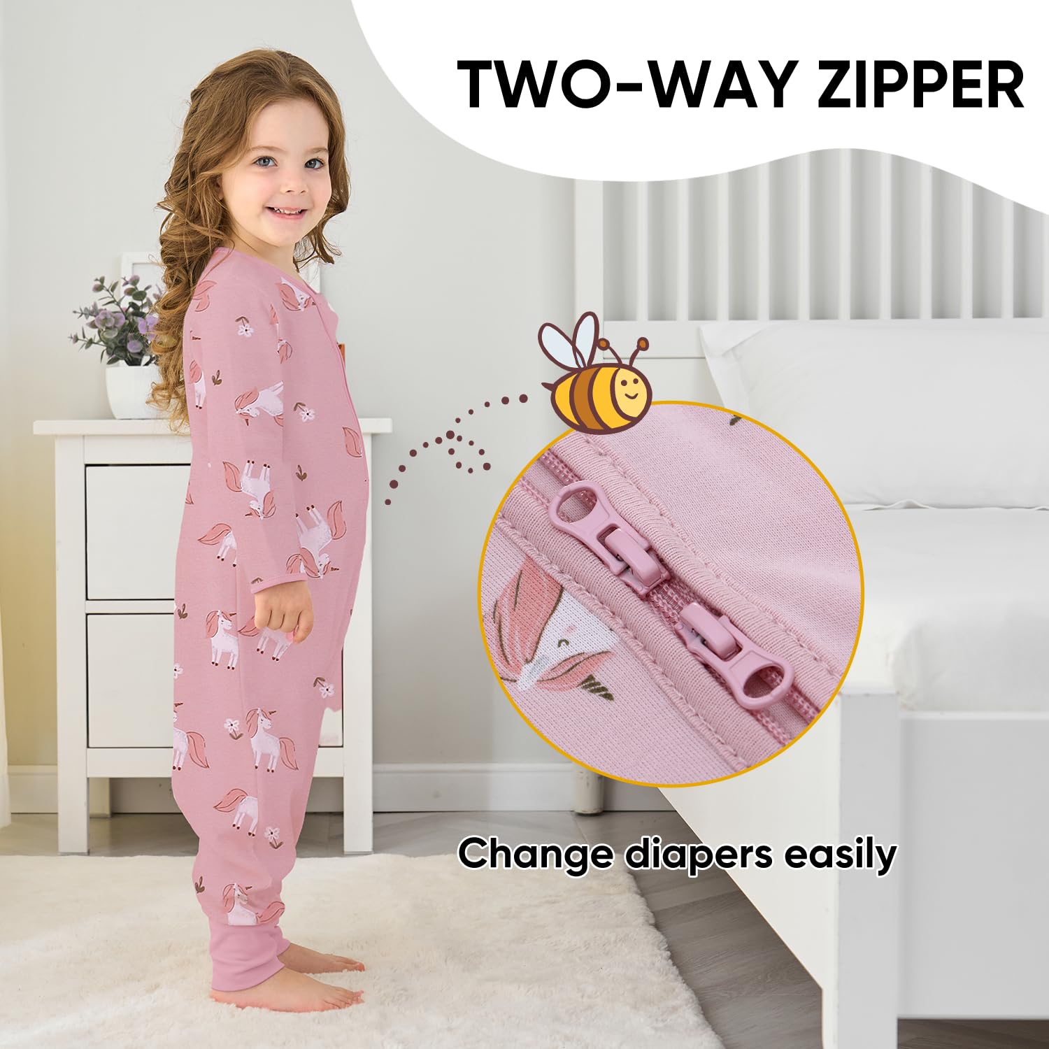 Miracle Baby sleep sack leg area design for natural frog-leg posture