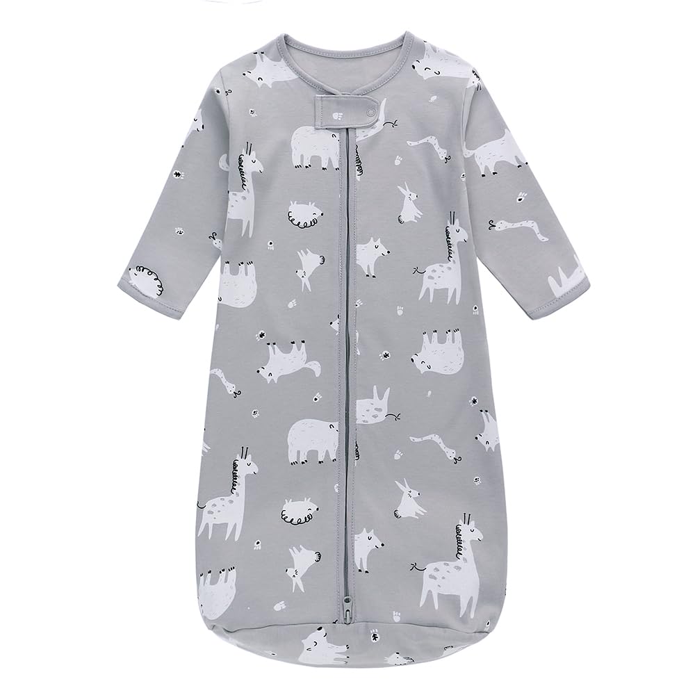 Miracle Baby Sleep Sack long sleeve fabric closeup highlights soft 100% cotton texture for gentle skin contact.