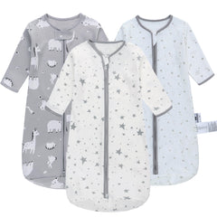 Miracle Baby Sleep Sack with giraffe and stars pattern for breathable comfort during naps.
