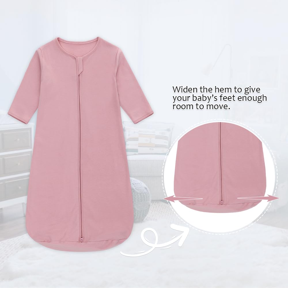 Miracle Baby Sleep Sack roomy fit allows kicks while keeping baby warm.