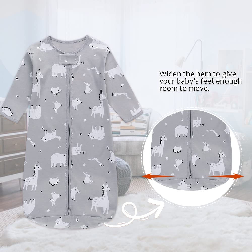 Miracle Baby Sleep Sack long sleeve size chart awareness helps parents choose the right fit.