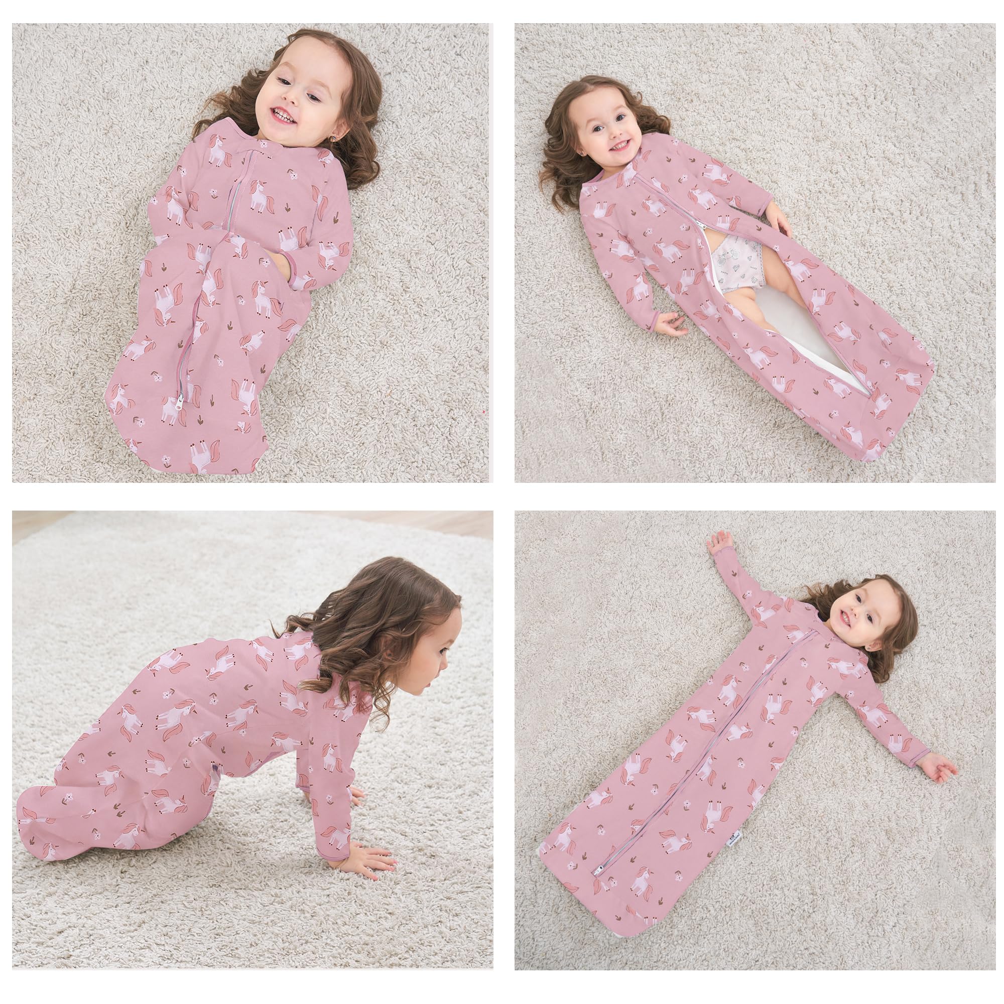Miracle Baby Sleep Sack pattern trio on pink theme