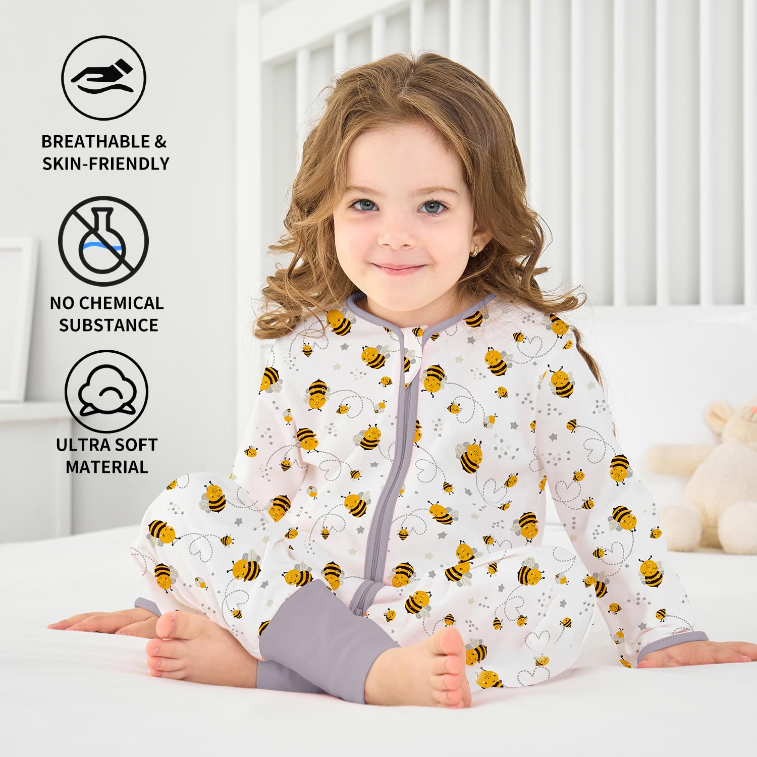 Miracle Baby Sleep Sack with Feet available in S, M, L sizes for growing kids.