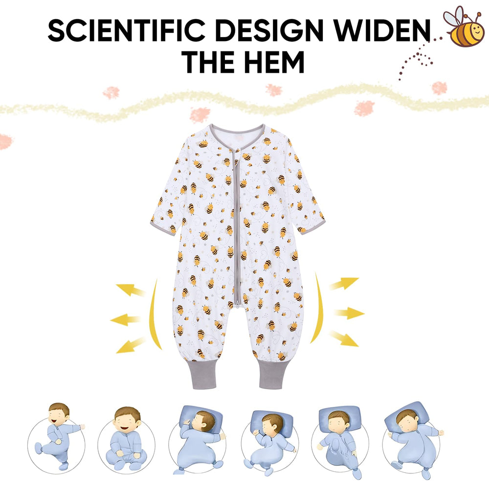 Miracle Baby Sleep Sack with Feet crafted from soft, breathable cotton fabric.