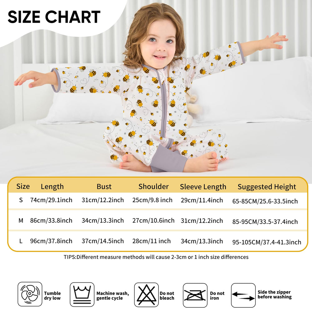 Miracle Baby Sleep Sack with Feet features two-way zipper for easy dressing and changes.