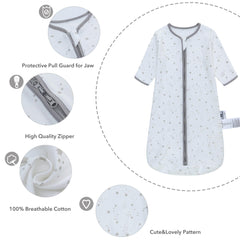 Miracle Baby sleep sack with bottom zipper for quick changes.