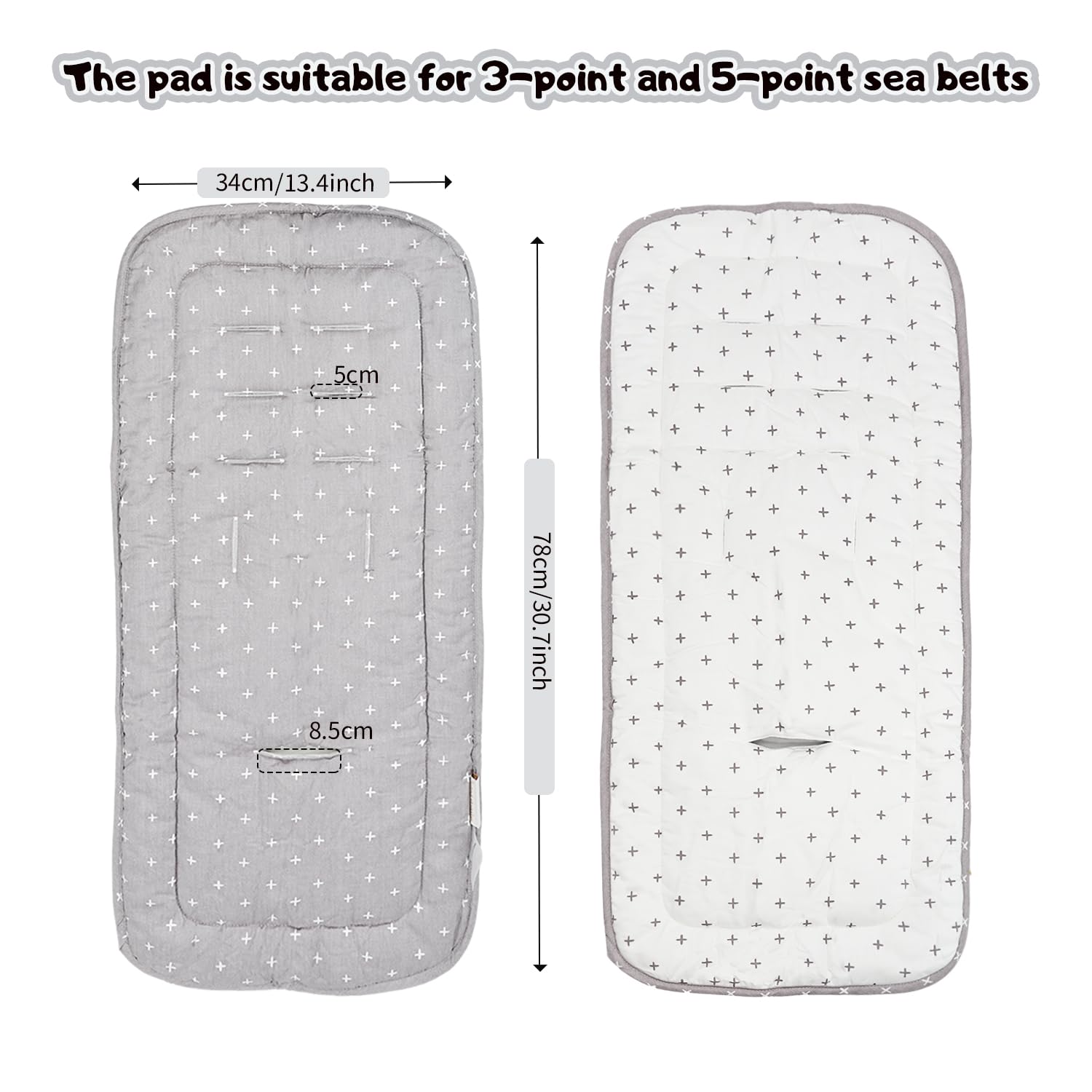 Miracle Baby easy-install seat liner attaches in minutes without tools.