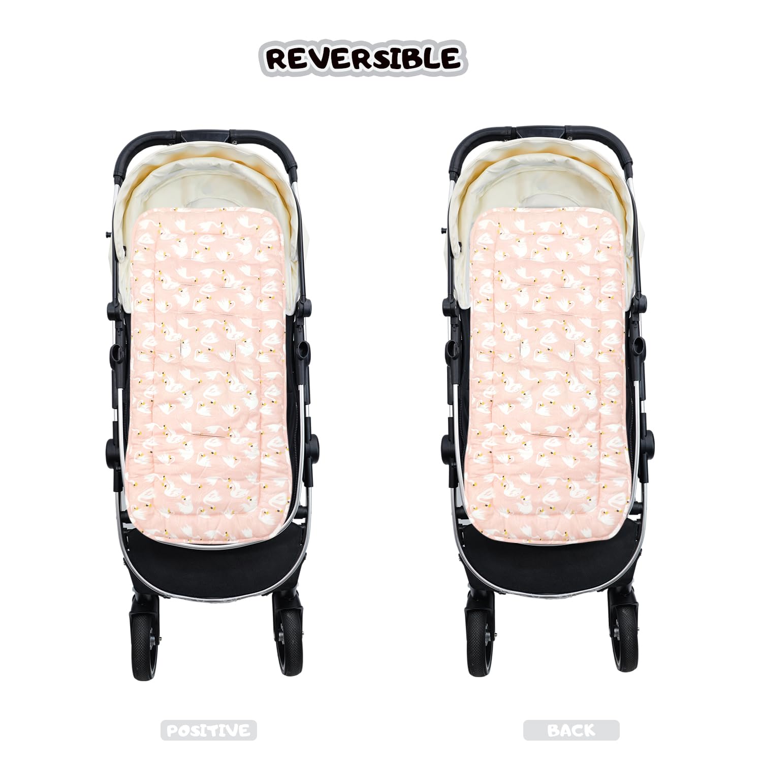Miracle Baby seat liner fits most strollers with 3- or 5-point harness.