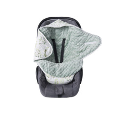 Miracle Baby Swaddle in soft Minky dots texture for infant comfort.