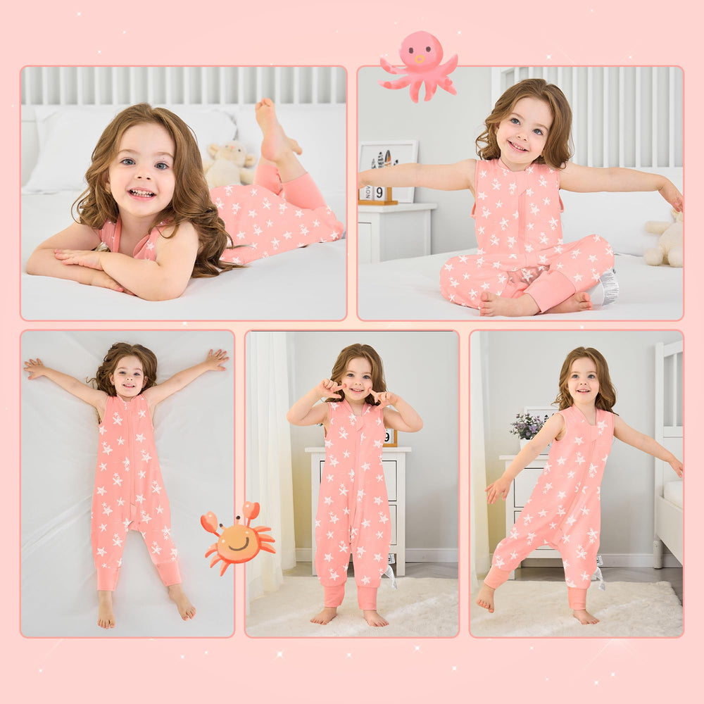Miracle Baby sleep sack foot openings allow kicking and movement.