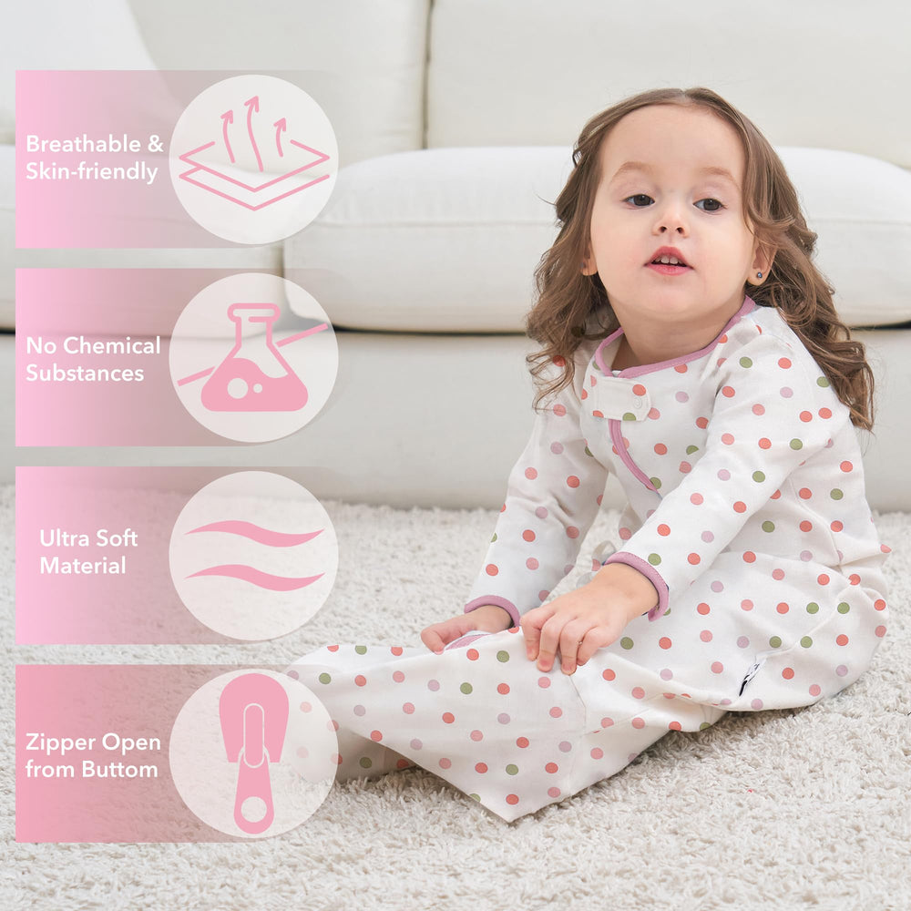Miracle Baby wearable blanket features a safety zipper for easy, mess-free diaper changes