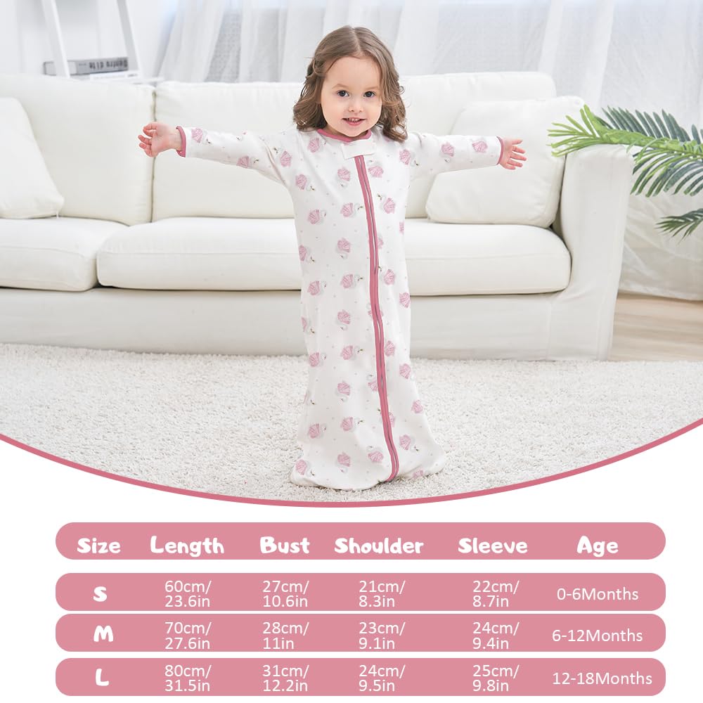 Miracle Baby wide hem accommodates frog-legged position for natural movement