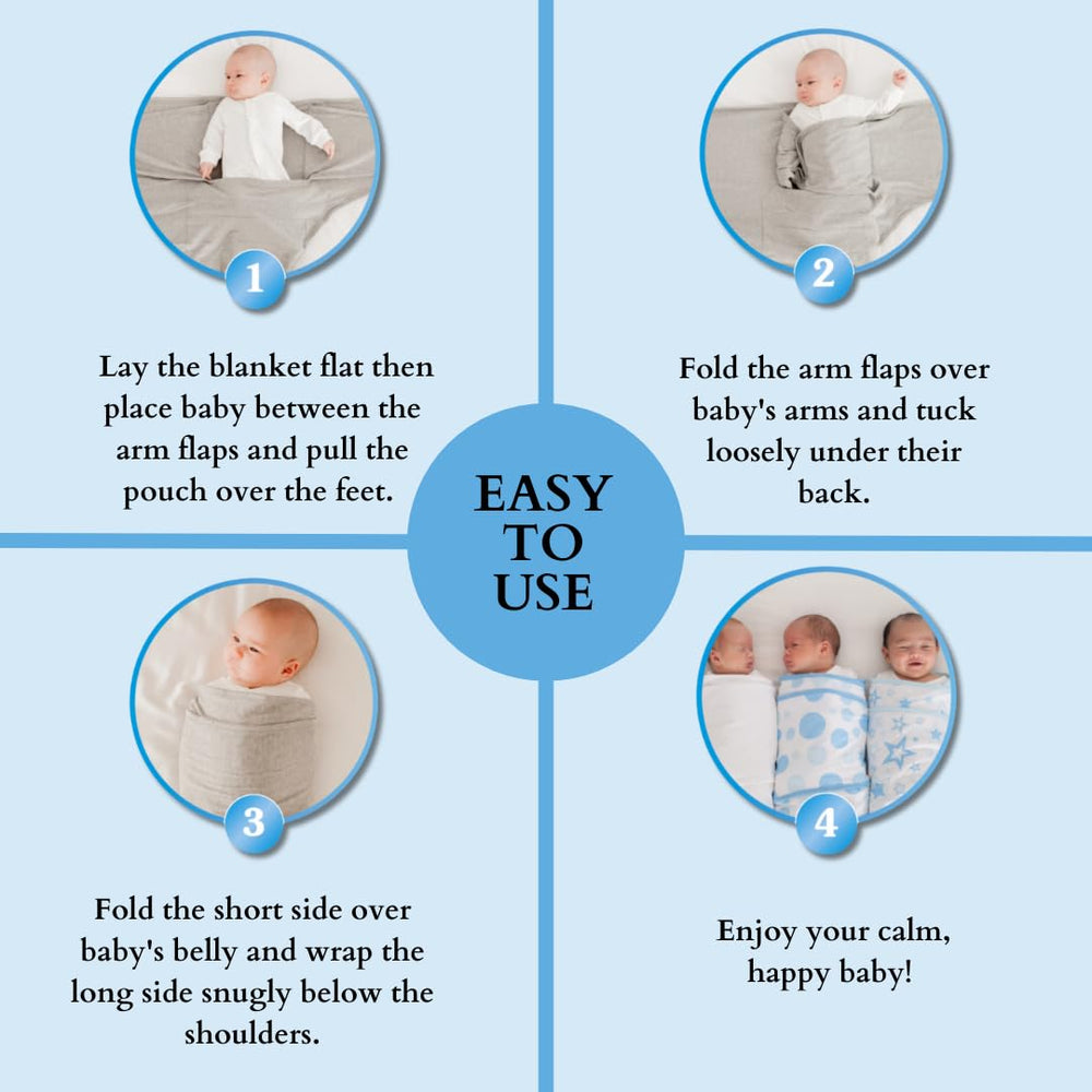 Miracle Blanket safe sleep wrap designed for comfort and calm.